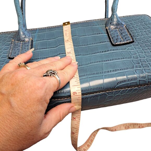 Tommy Hilfiger Purse MEDIUM SHOULDER BAG faux alligator career business core - Picture 8 of 13